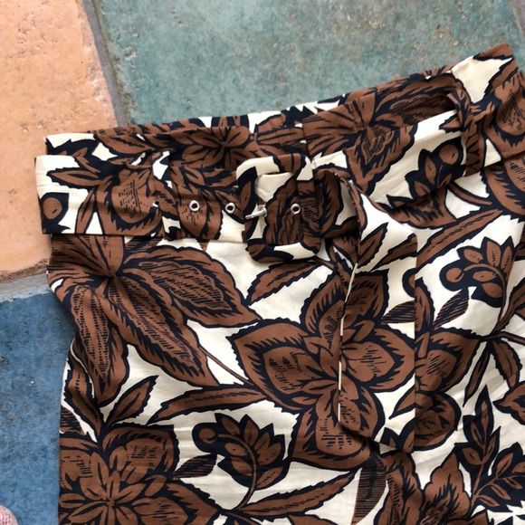 Zara patterned wide leg pants size xsmall - Picture 3 of 3